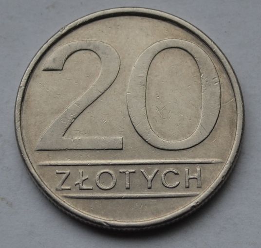 Польша, 20 злотых 1986 г.