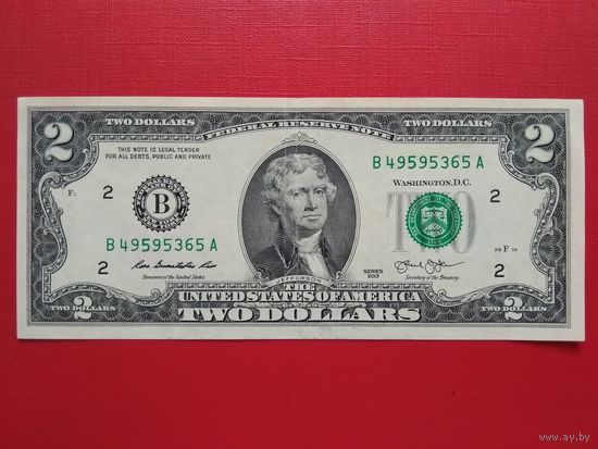 2 доллара 2013 г.