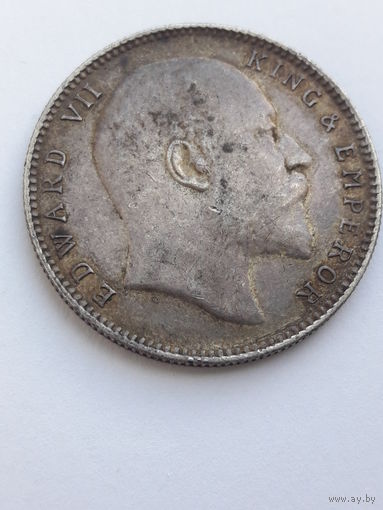 Британская Индия. 1 рупия 1910 г.