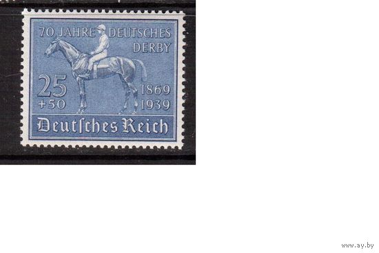 Германия-Рейх-1939 (Мих.698) ** , Спорт, Скачки,Лошади (одиночка)
