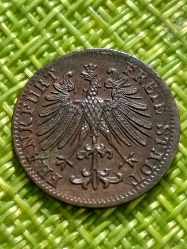 Германия Франкфурт ( на Майне ) 1 Геллер 1857 г