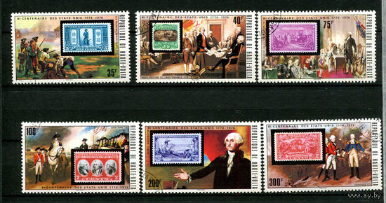 Верхняя Вольта - 1975 - Двухсотлетие независимости США - [Mi. 551-556] - полная серия - 6 марок. Гашеные.  (LOT M2)