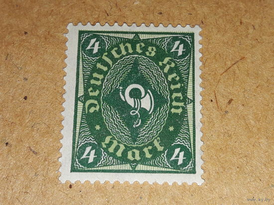 Германия Рейх 1922 Стандарт Почтовый рожок Чистая марка