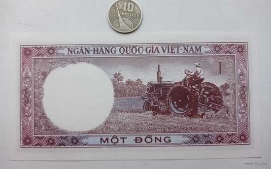 Werty71 Вьетнам 1 донг 1964 UNC банкнота