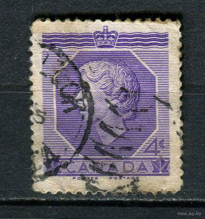 Канада - 1953 - Коронация королевы Елизаветы II - [Mi. 282] - полная серия - 1 марка. Гашеная.  (Лот 36EC)-T5P3