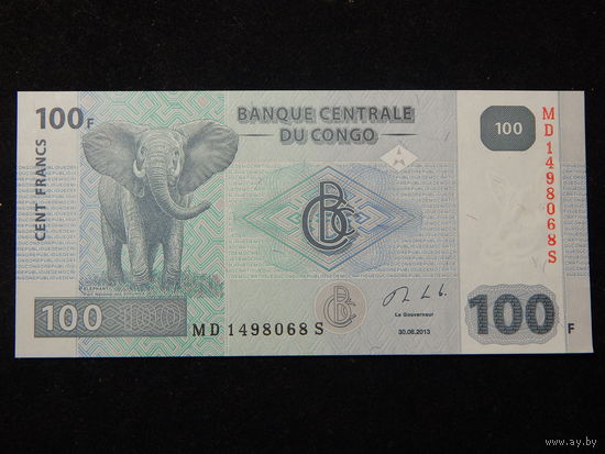 Конго 100 франков 2013г UNC