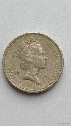 Британия. 1 фунт 1985 года
