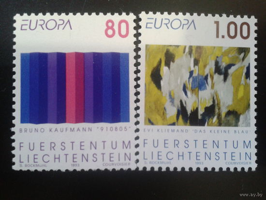 Лихтенштейн 1993 Европа, живопись полная