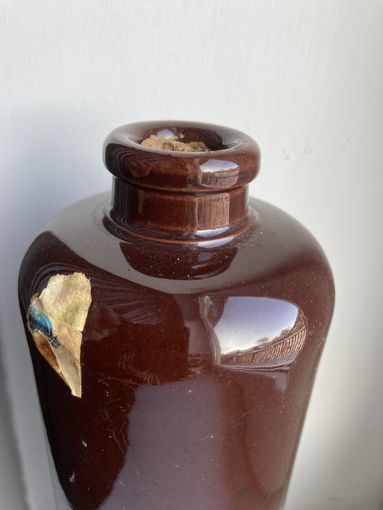 Рижский бальзам ( порожняя , глиняная бутылка) 1 литр.