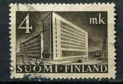Финляндия - 1939 - Здание почтовой администрации, Хельсинки - [Mi. 221] - полная серия - 1 марка. Гашеная.