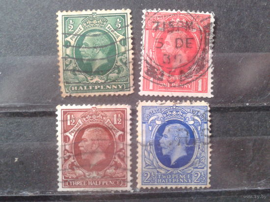 Англия 1934 Король Георг 5 4 марки