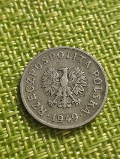 Польша 20  грош 1949 г Медно - никелевый сплав , встречается реже ,в сохране