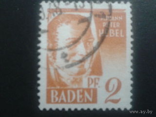 Германия 1948 Баден фр. оккупация поэт