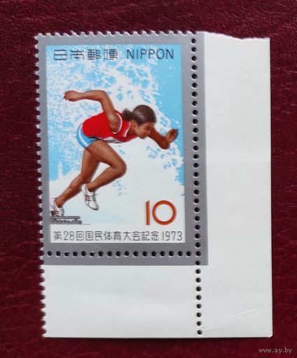 Япония, 1м/с, 28 Национальные спортивные соревнования 1973г угол