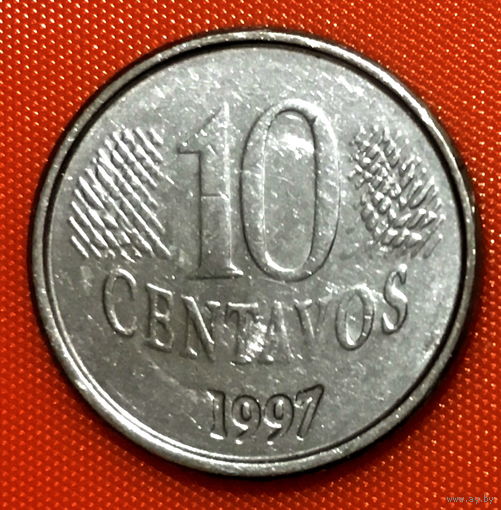 102-22 Бразилия, 10 сентаво 1997 г.