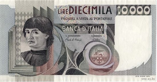 Италия, 10 000 лир, 1976 г.