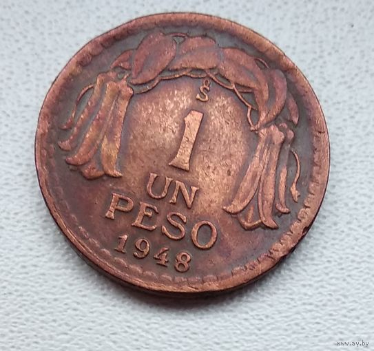 Чили 1 песо, 1948 6-1-25