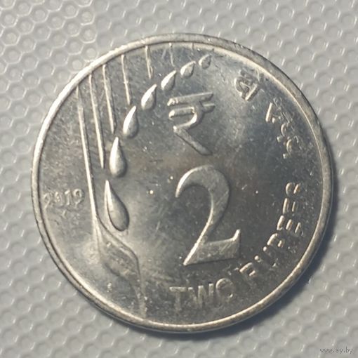 2 рупии 2019 год, мумбаи, Индия