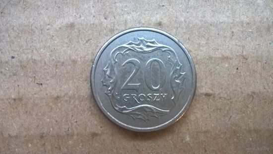 Польша 20 грошей, 2009г.