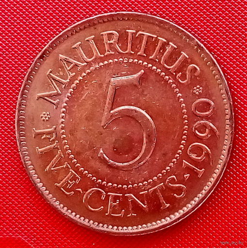 36-01 Маврикий, 5 центов 1990 г.
