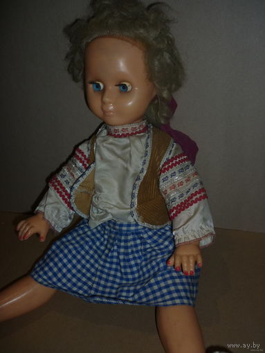 Кукла паричковая. СССР 60 см