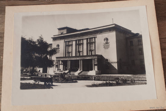 Здание Пединститута в Минске, 1959 год, фото - 18х24см