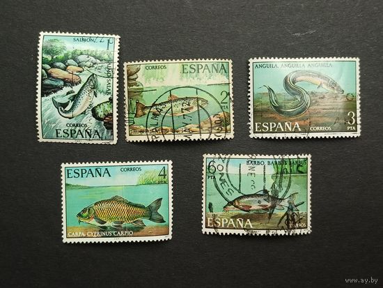 Испания 1977. Пресноводная рыба. Полная серия