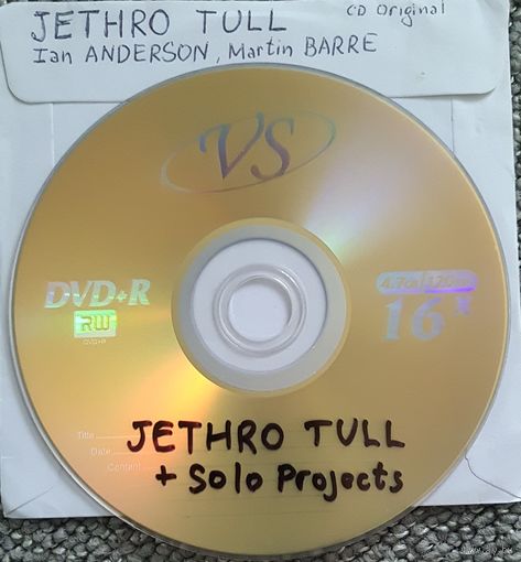 DVD MP3 дискография JETHRO TULL, Ian ANDERSON, Martin BARRE - 1 DVD