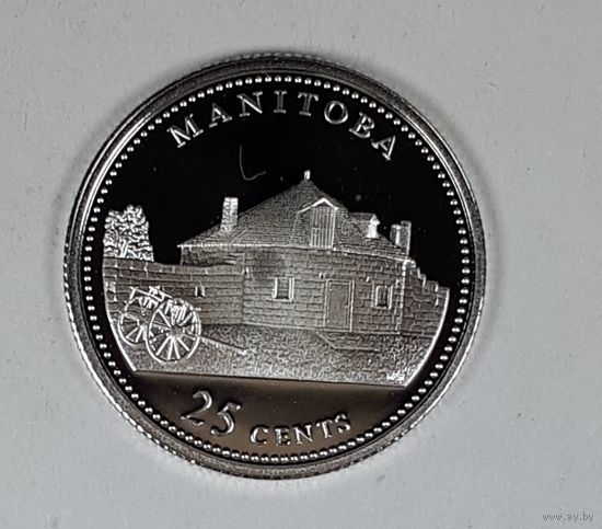 Канада 25 центов 1992 125 лет Конфедерации Канада - Манитоба
