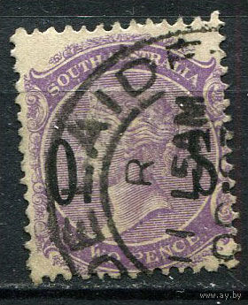 Южная Австралия (штат) - 1899/1901 - Королева Виктория 2Р с надпечаткой O.S.. Dienstmarken - [Mi.39d] - 1 марка. Гашеная.  (Лот 79Eu)-T5P6