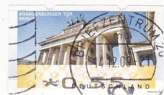 Автоматная марка Бранденбургские ворота, Берлин 2008 год