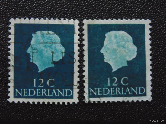 Нидерланды 1953 г. Стандартный выпуск. Королева Вильгельмина.