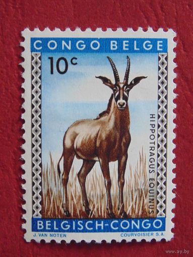Бельгийское Конго - 1959 г.  Антилопа.
