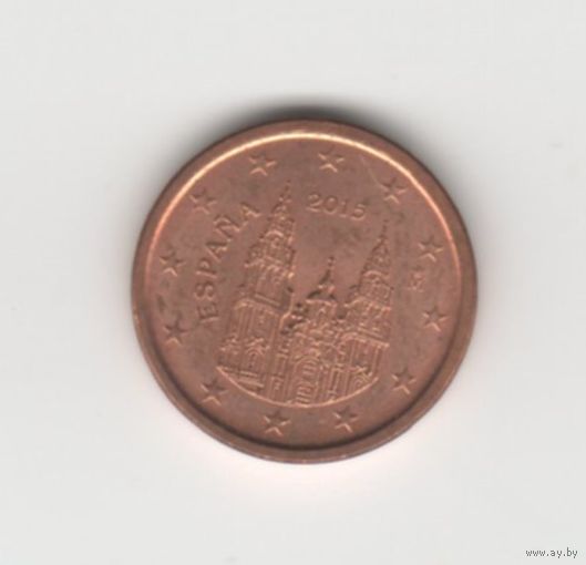 1 евроцент Испания 2015 Лот 8226