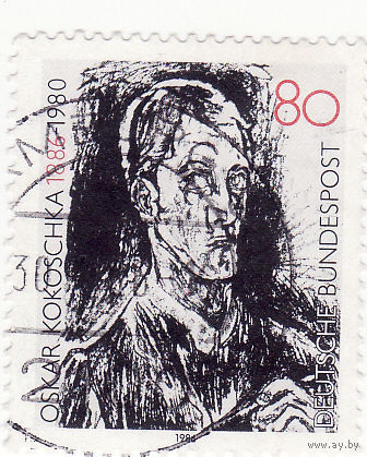 "Self-Portrait" - Оскар Кокошка 1986 год