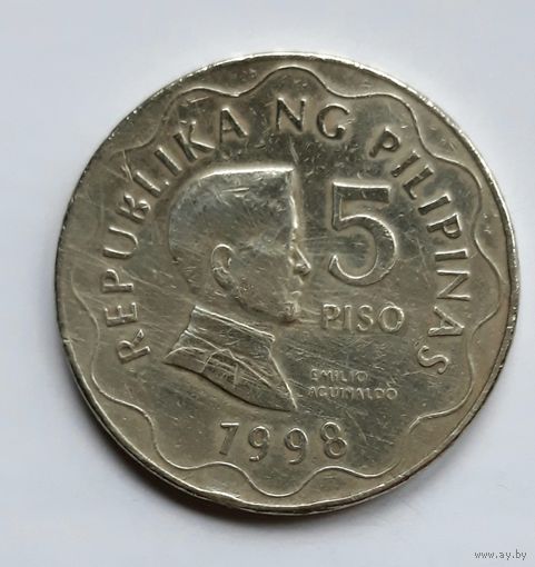 Филиппины. 5 писо 1998 г.