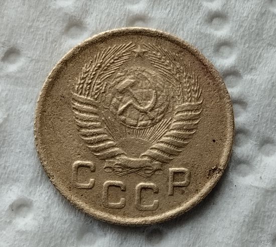 1 копейка 1957 г.( Шестнадцать лент в гербе R5).