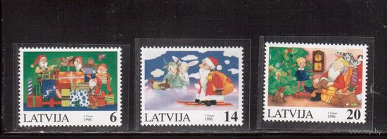Латвия-1996 (Мих.444-446)  ** , Рождество