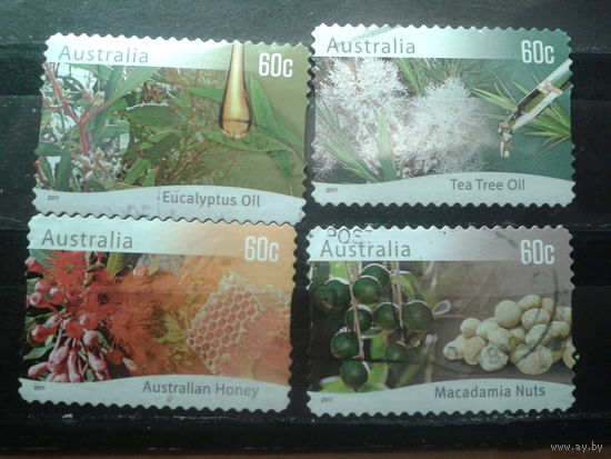 Австралия 2011 Цветы эвкалипта и др. флора Полная серия Михель-4,0 евро гаш