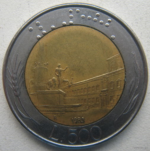 Италия 500 лир 1983 г.