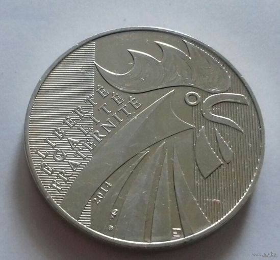 10 евро Франция 2014 г., петух Петя, серебро