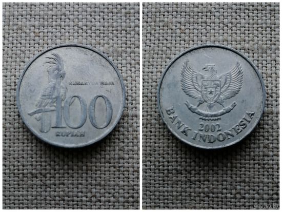 Индонезия 100 рупий 2002/фауна /птицы.Попугай