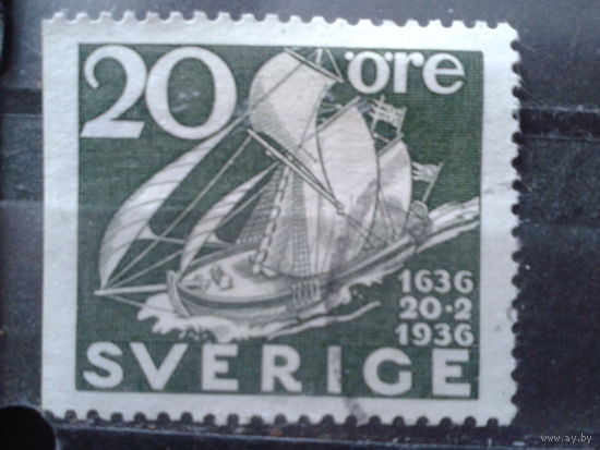 Швеция 1966 Почтовый парусник