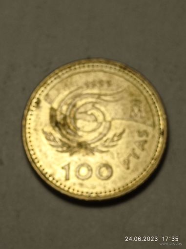 Испания  100 песо  1999 года .