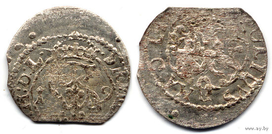 Шеляг 1619, Сигизмунд III Ваза, Вильно. Штемпельный блеск