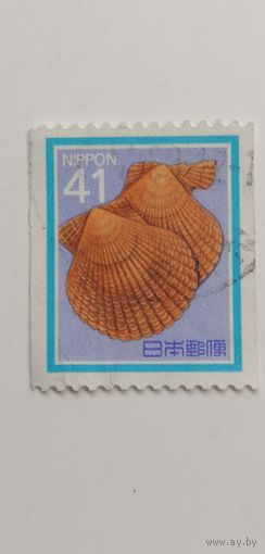 Япония 1989. Стандартный выпуск - раковины. Без вертикальной перфорации