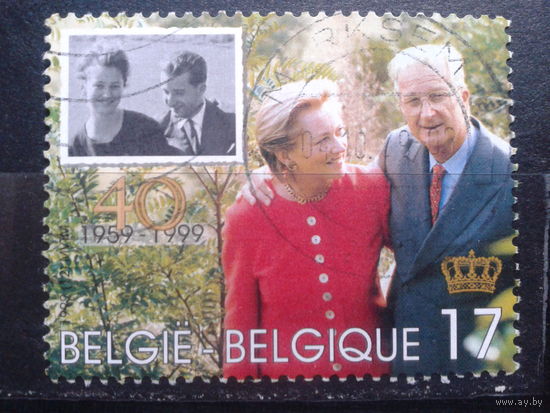 Бельгия 1999 Рубиновая свадьба короля Альберта 2 и королевы Паолы