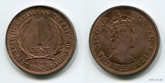 Британские Карибские Территории Восточная группа. 1 цент (1965, XF)