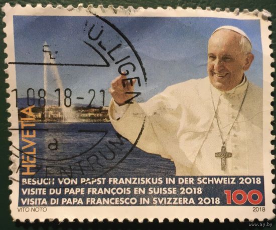ЦІКАВІЦЬ АБМЕН! 2013, візіт Папы Францішка ў Швайцарыю, 100 рапэн
