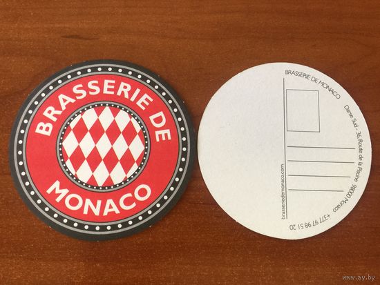 Подставка под пиво Brasserie de Monaco /Монако/